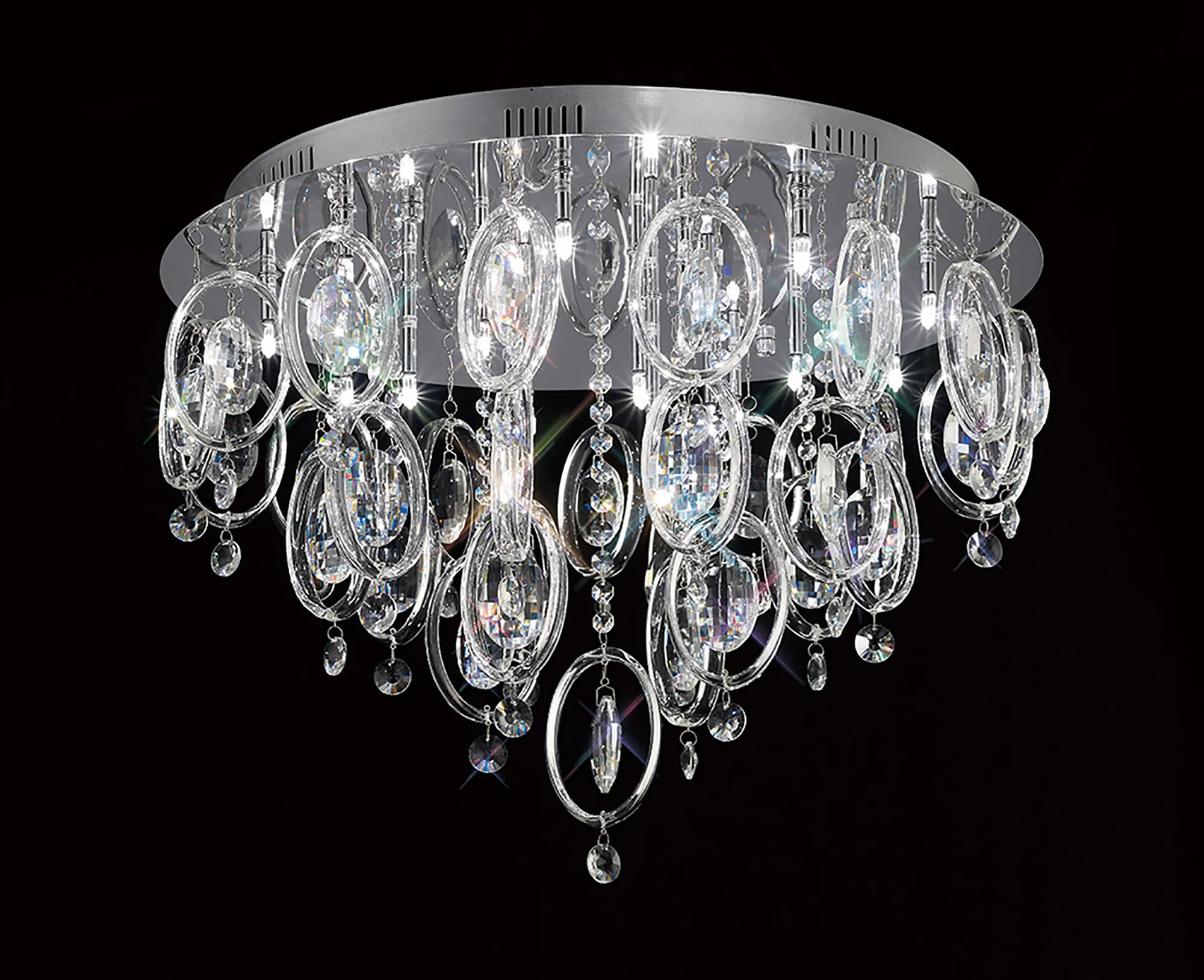 IL31352  Solana Crystal Ceiling 18 Light